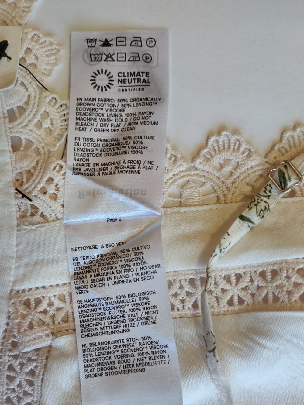 Reformation Floral Top Crochet Lace Size XL Glam Indie Boho Euro Summer Resort - Picture 8 of 10